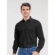 Men's Long Sleeve Pure Cotton Poplin Shirt FullGadgets.com
