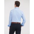 Men's Long Sleeve Tailored Contrast Herringbone Shirt FullGadgets.com