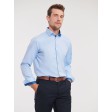 Men´s Long Sleeve Tailored Contrast Herringbone Shirt FullGadgets.com