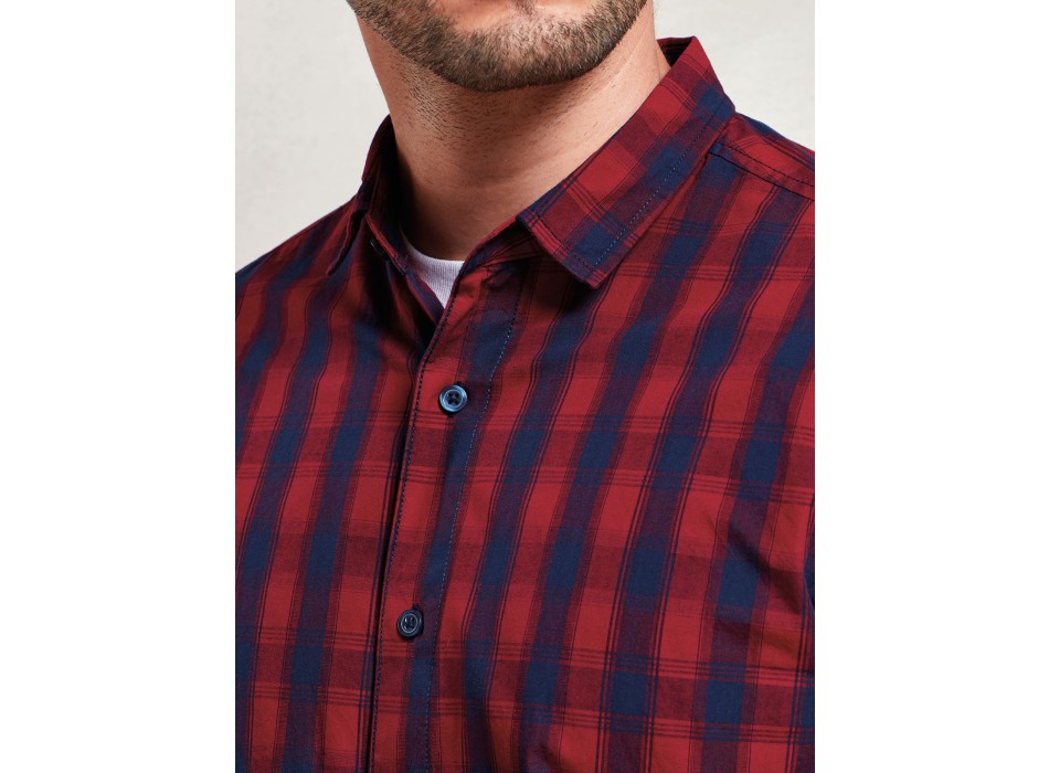 Men's LSL 'Mulligan' Check Cotton Bar Shirt FullGadgets.com