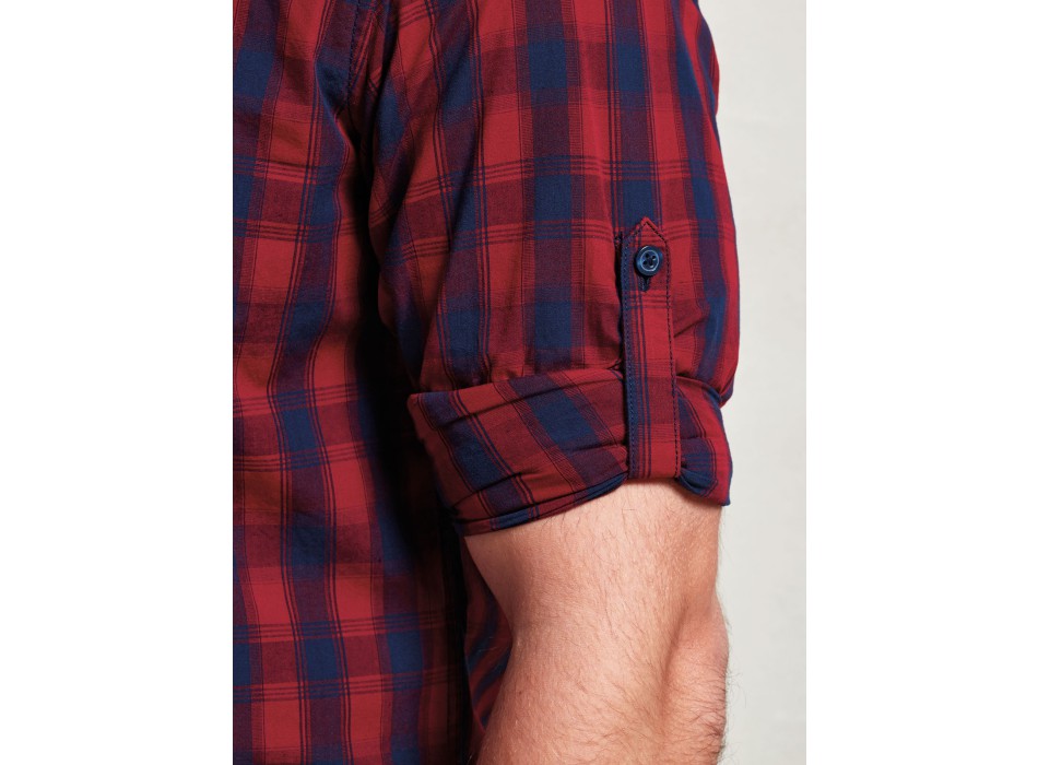 Men's LSL 'Mulligan' Check Cotton Bar Shirt FullGadgets.com