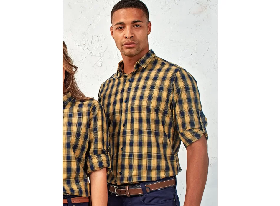 Men's LSL 'Mulligan' Check Cotton Bar Shirt FullGadgets.com