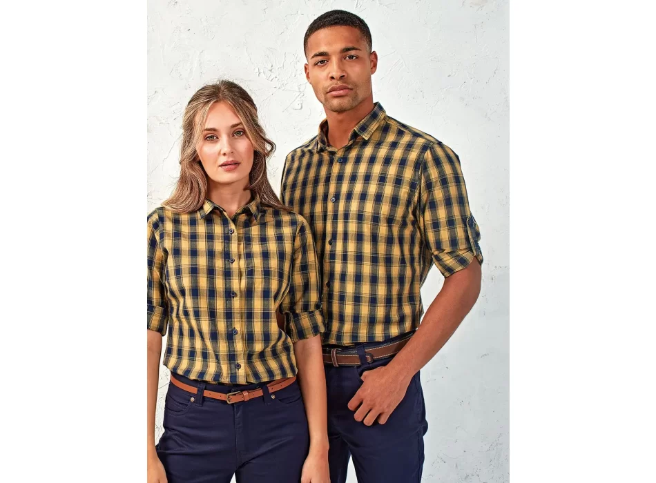 Men's LSL 'Mulligan' Check Cotton Bar Shirt FullGadgets.com