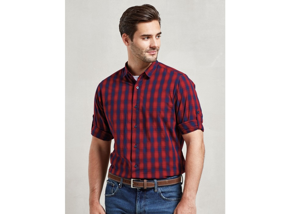 Men's LSL 'Mulligan' Check Cotton Bar Shirt FullGadgets.com