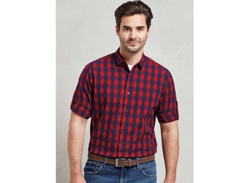 Men's LSL 'Mulligan' Check Cotton Bar Shirt FullGadgets.com