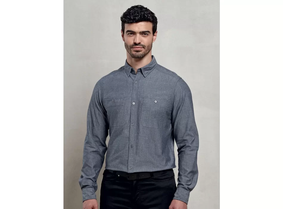 Men's Organic Chambray Fairtrade Shirt FullGadgets.com