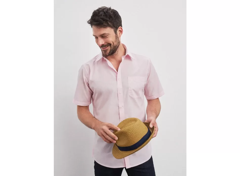 Men's Shirt Short sleeve Poplin FullGadgets.com