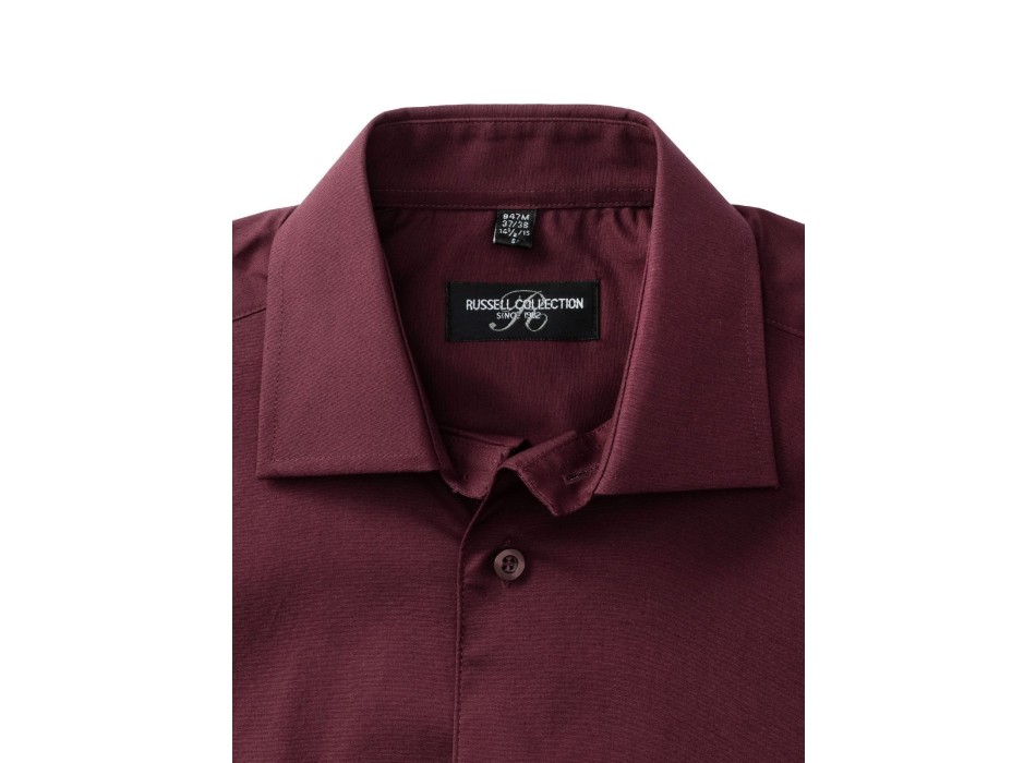 Men's Short Sleeve Easy Care Fitted Shirt FullGadgets.com