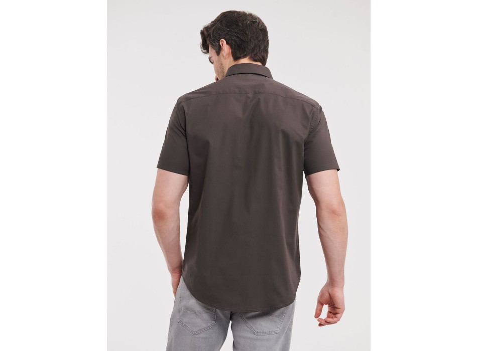 Men's Short Sleeve Easy Care Fitted Shirt FullGadgets.com
