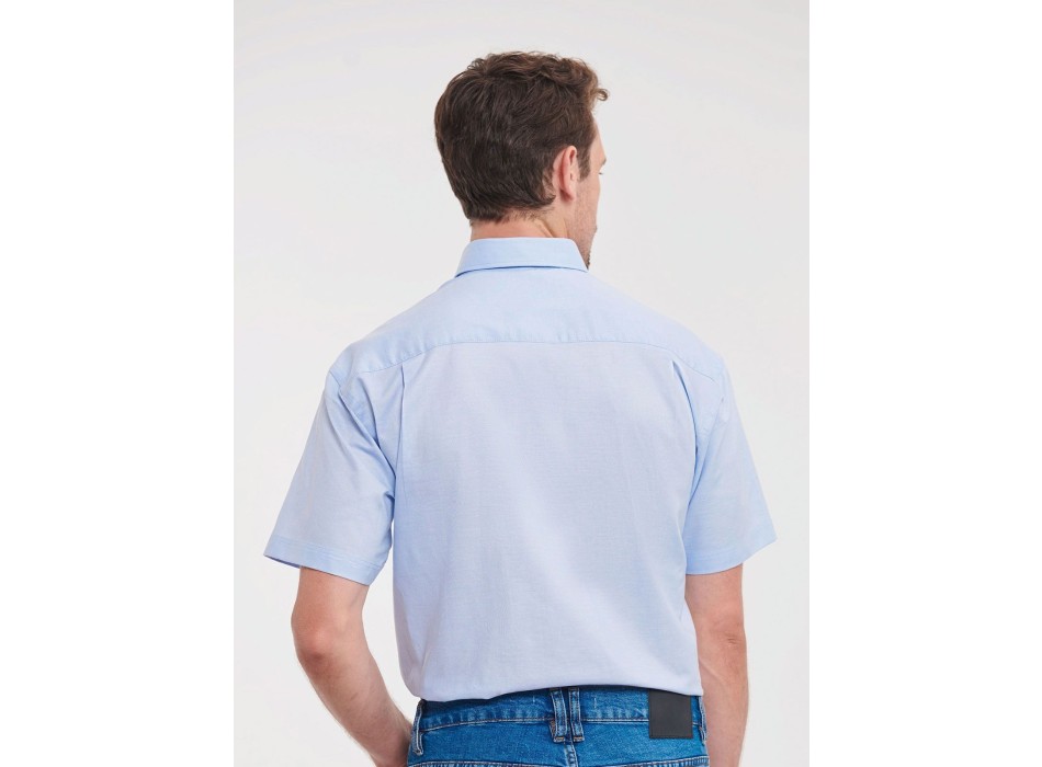 Men's Short Sleeve Easy Care Oxford Shirt FullGadgets.com