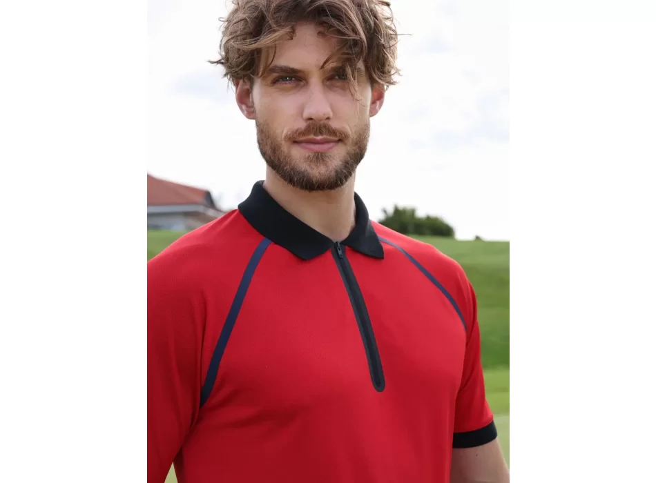 Men's Zip-Polo FullGadgets.com