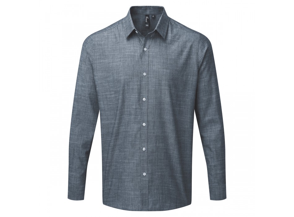 Men Slub Chambray LSshirt100%C FullGadgets.com