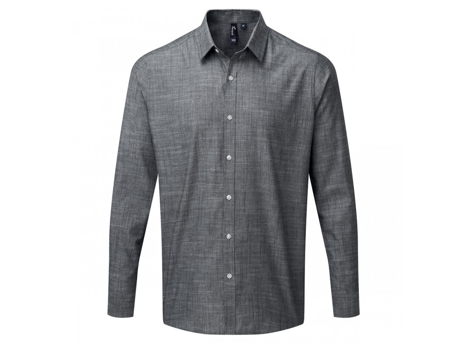 Men Slub Chambray LSshirt100%C FullGadgets.com