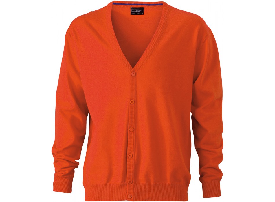 MEN V-NECK CARDIGAN 100%C FullGadgets.com