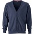 Men V-Neck Cardigan 100% Cotone Personalizzabile