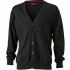 Men V-Neck Cardigan 100% Cotone Personalizzabile