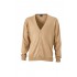 Men V-Neck Cardigan 100% Cotone Personalizzabile