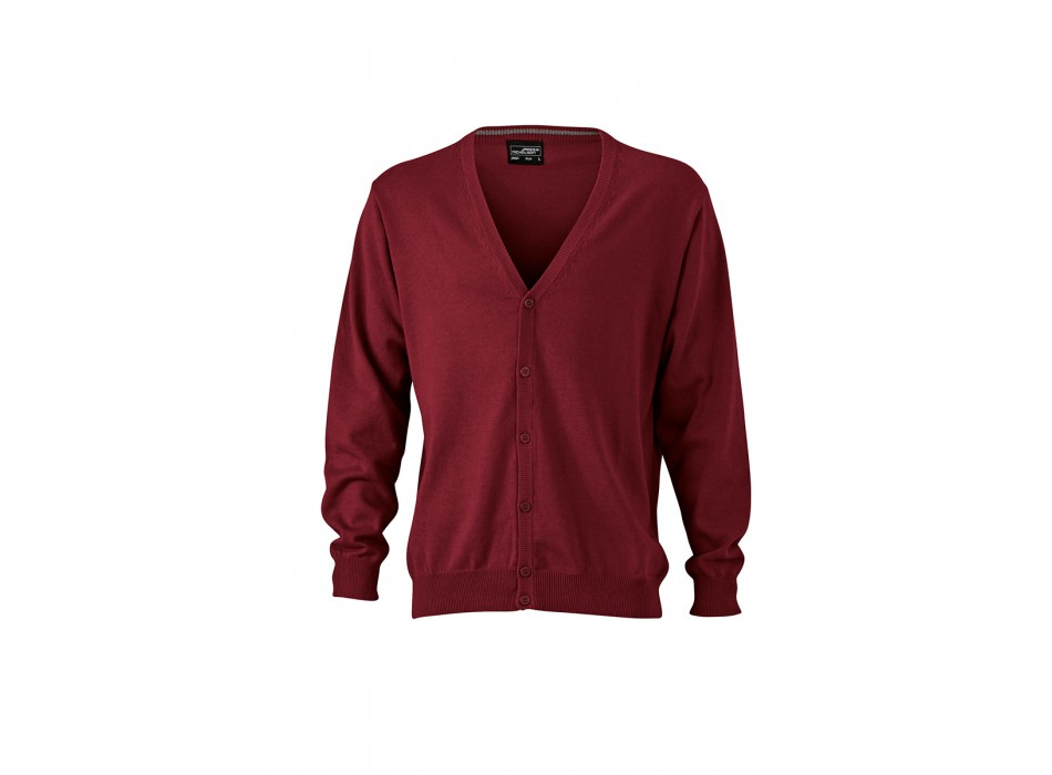 MEN V-NECK CARDIGAN 100%C FullGadgets.com
