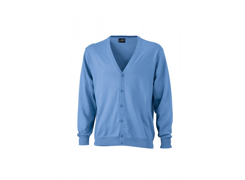 MEN V-NECK CARDIGAN 100%C FullGadgets.com