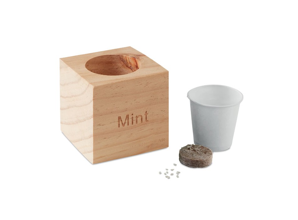 MENTA - Mini vaso in legno FullGadgets.com