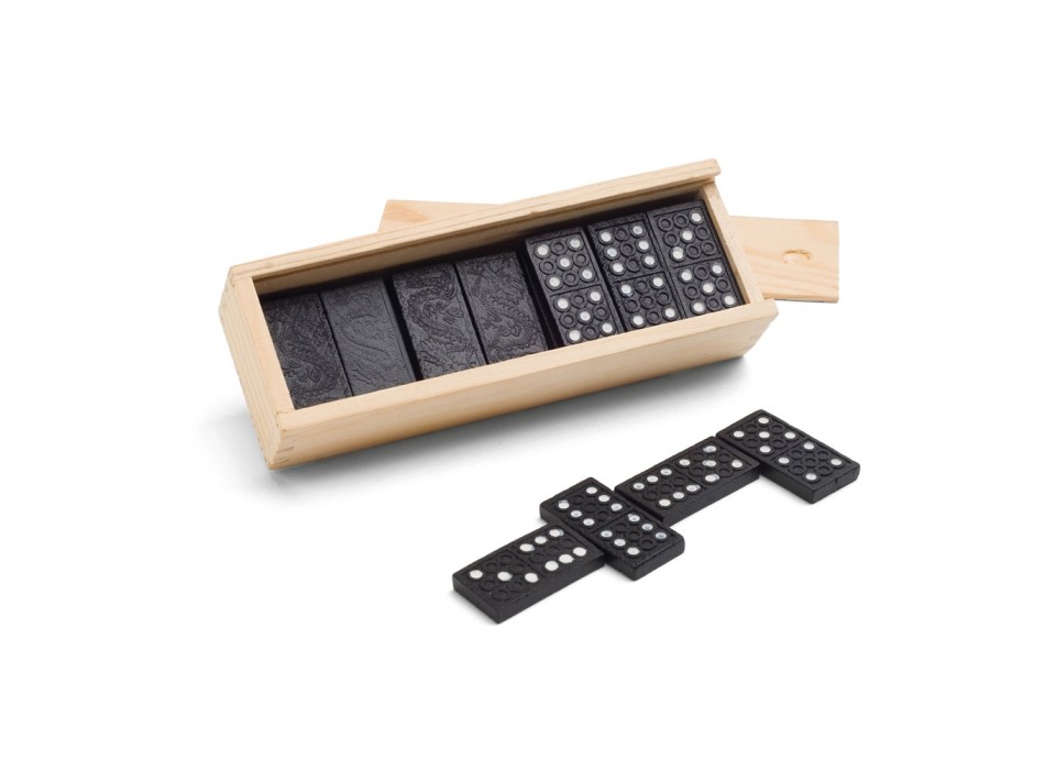 MIGUEL. Domino in scatola di legno con coperchio FullGadgets.com