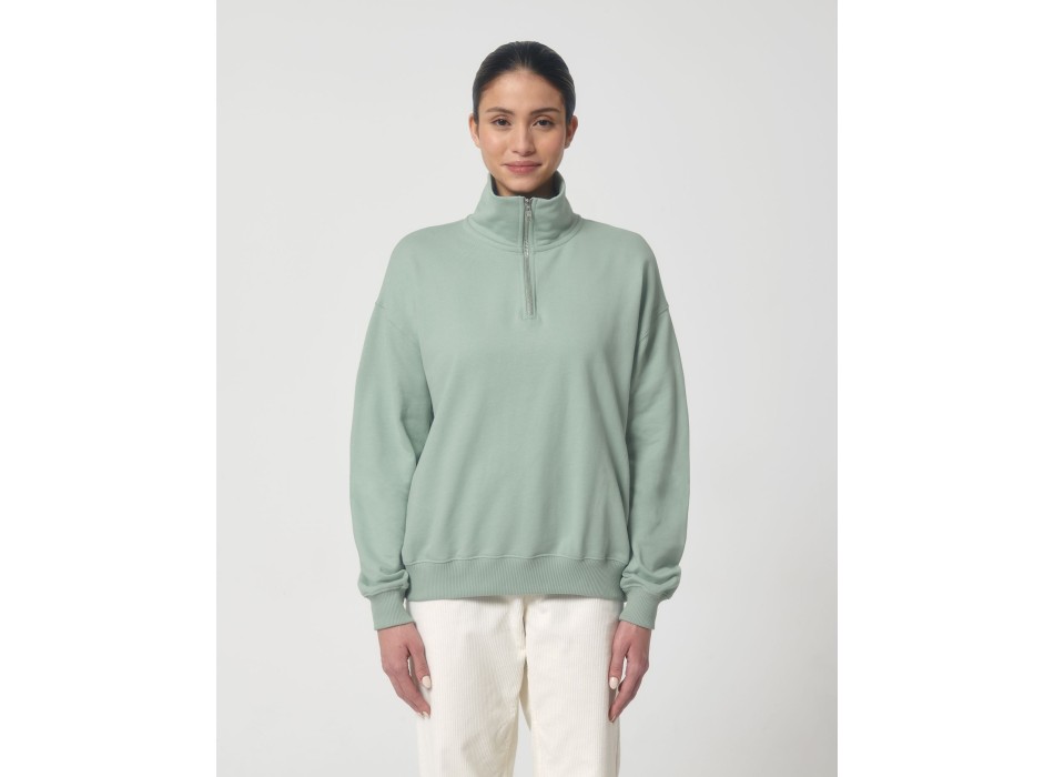 Miller Dry - La felpa squadrata unisex con zip a mezza lunghezza e dalla sensazione asciutta al tatto FullGadgets.com