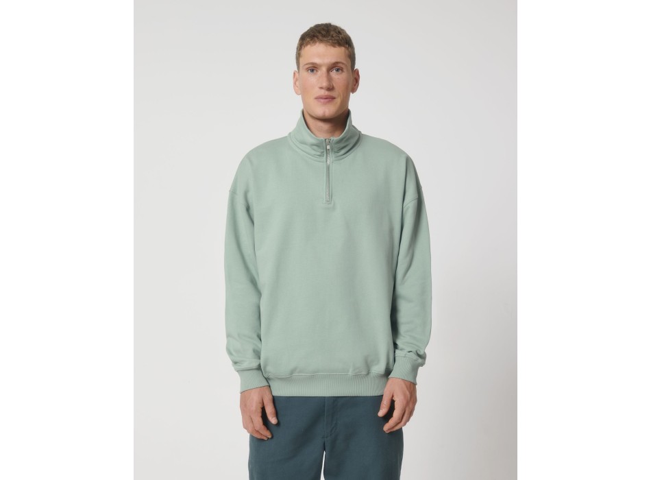 Miller Dry - La felpa squadrata unisex con zip a mezza lunghezza e dalla sensazione asciutta al tatto FullGadgets.com