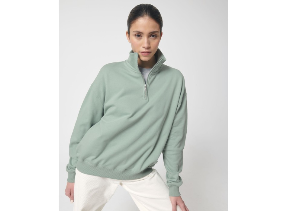 Miller Dry - La felpa squadrata unisex con zip a mezza lunghezza e dalla sensazione asciutta al tatto FullGadgets.com