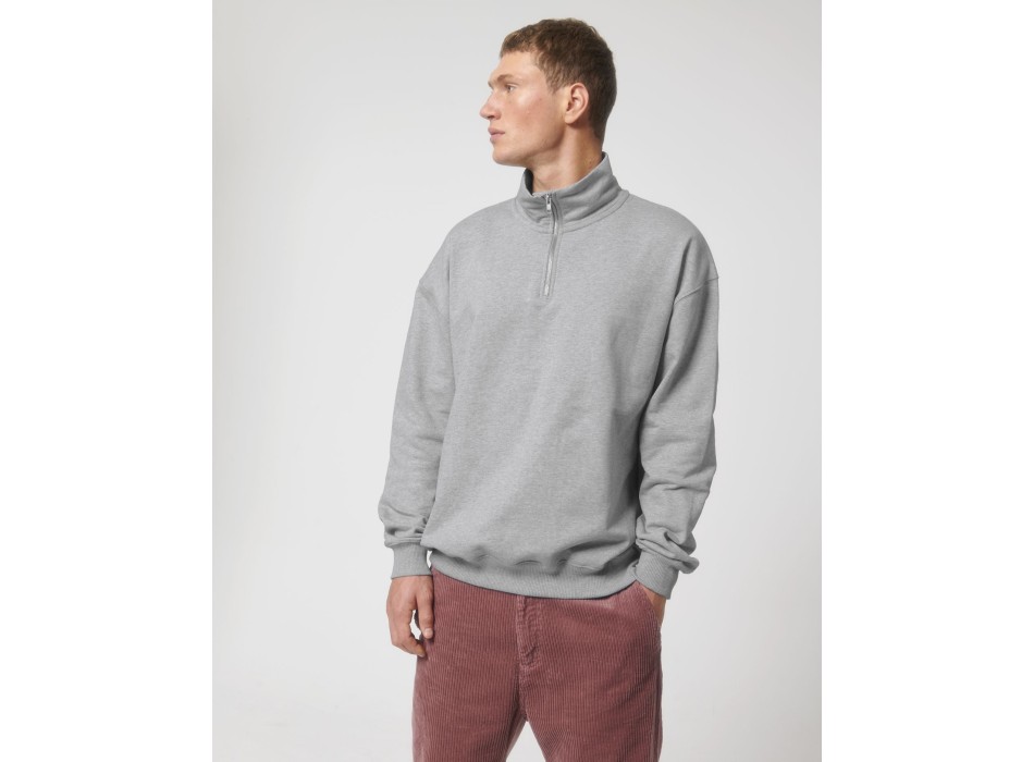 Miller Dry - La felpa squadrata unisex con zip a mezza lunghezza e dalla sensazione asciutta al tatto FullGadgets.com