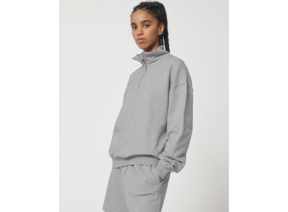 Miller Dry - La felpa squadrata unisex con zip a mezza lunghezza e dalla sensazione asciutta al tatto FullGadgets.com