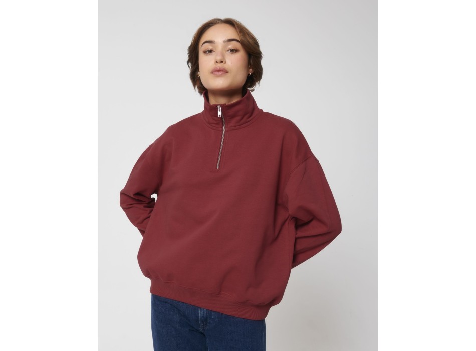 Miller Dry - La felpa squadrata unisex con zip a mezza lunghezza e dalla sensazione asciutta al tatto FullGadgets.com