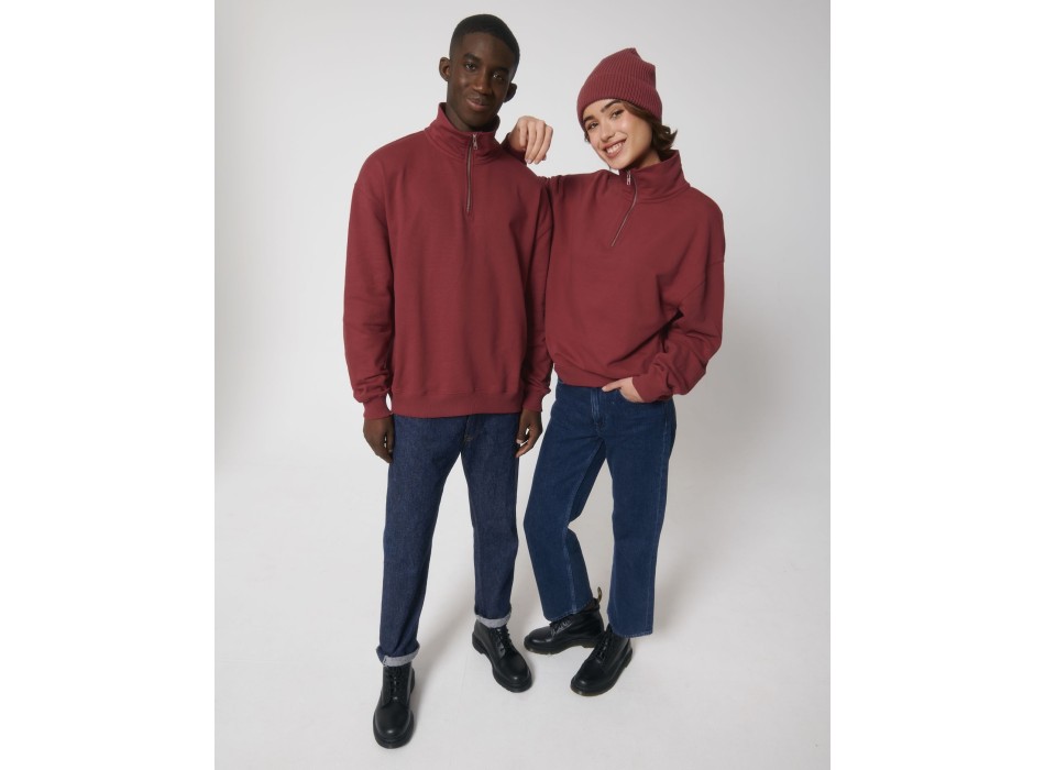 Miller Dry - La felpa squadrata unisex con zip a mezza lunghezza e dalla sensazione asciutta al tatto FullGadgets.com