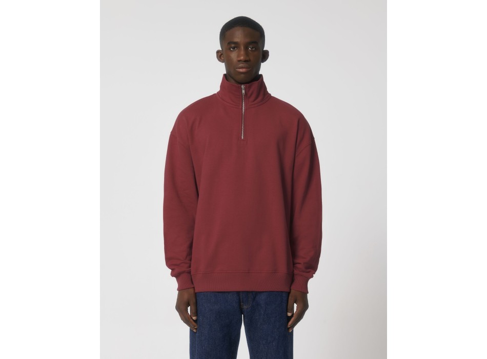 Miller Dry - La felpa squadrata unisex con zip a mezza lunghezza e dalla sensazione asciutta al tatto FullGadgets.com