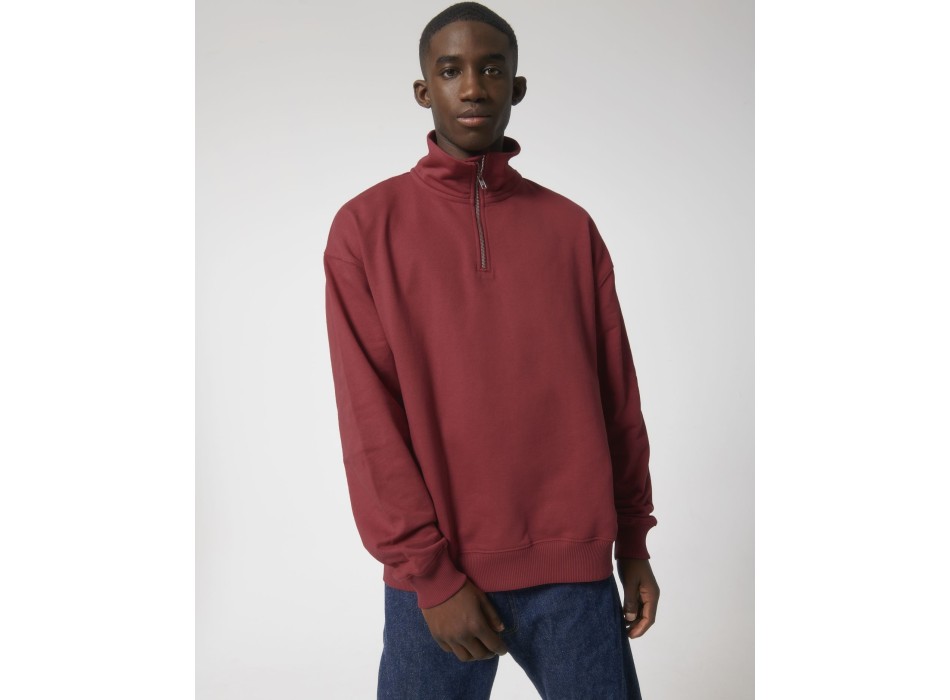 Miller Dry - La felpa squadrata unisex con zip a mezza lunghezza e dalla sensazione asciutta al tatto FullGadgets.com