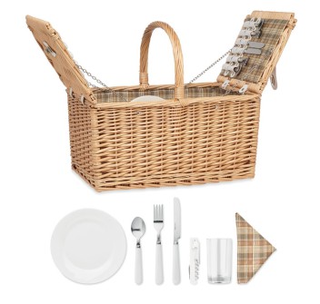 MIMBRE PLUS - Cestino da picnic per 4 persone FullGadgets.com