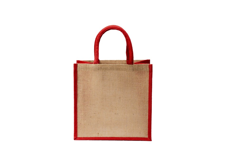 Mini borsa in juta con manici e inserti colorati FullGadgets.com