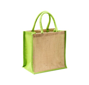 Mini borsa in juta con manici e inserti colorati FullGadgets.com