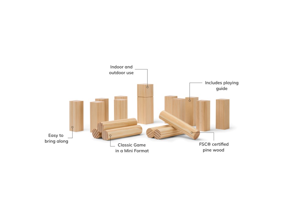 Mini gioco VINGA Kubb FullGadgets.com