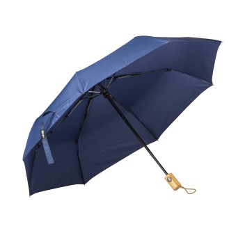 Mini ombrello automatico in R-PET con manico in bambù FullGadgets.com