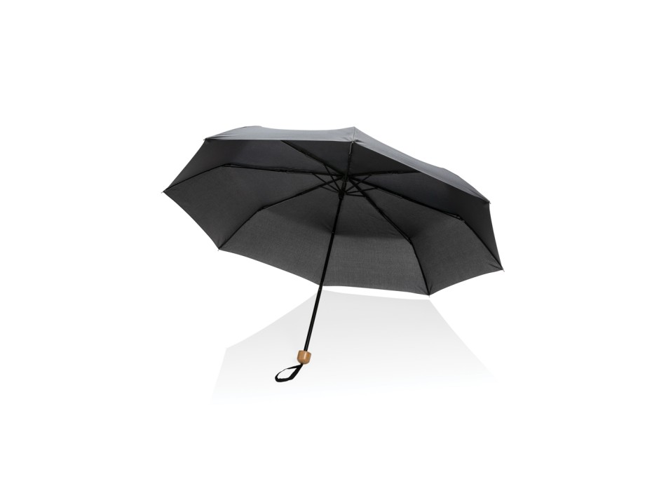 Mini ombrello bambù 20.5" rPET pongee 190T Impact AWARE™ FullGadgets.com