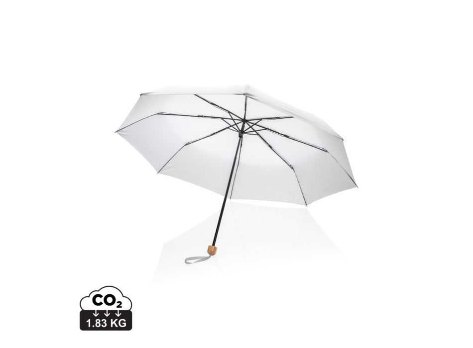 Mini ombrello bambù 20.5" rPET pongee 190T Impact AWARE™ FullGadgets.com