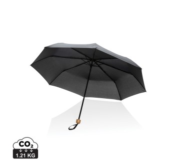 Mini ombrello bambù 20.5" rPET pongee 190T Impact AWARE™ FullGadgets.com