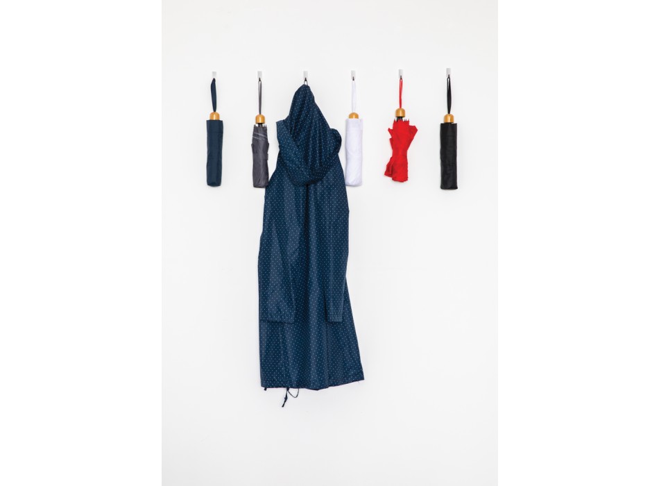 Mini ombrello bambù 20.5" rPET pongee 190T Impact AWARE™ FullGadgets.com