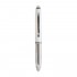 Mini Penna In Plastica Color Argento, Con Cappuccio E Clip In Metallo, Personalizzabile Con Luce