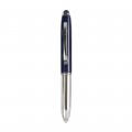 Mini Penna In Plastica Color Argento, Con Cappuccio E Clip In Metallo, Personalizzabile Con Luce