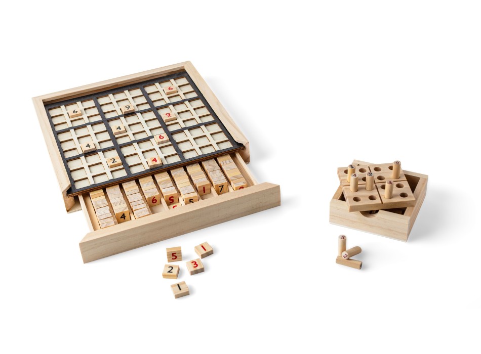 Mini set Sudoku in legno di pino Kenza FullGadgets.com