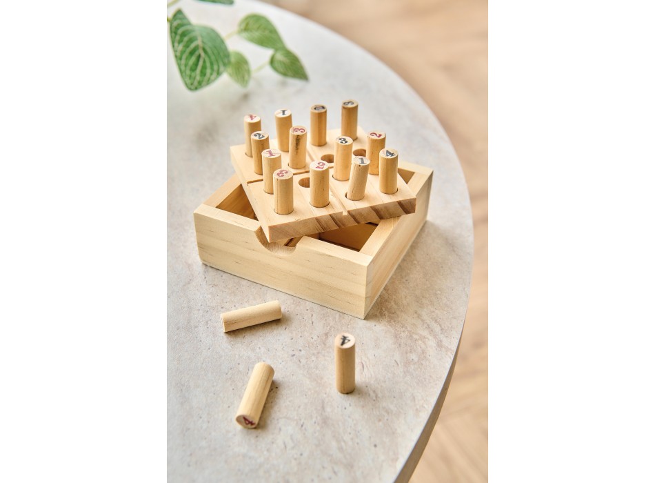 Mini set Sudoku in legno di pino Kenza FullGadgets.com