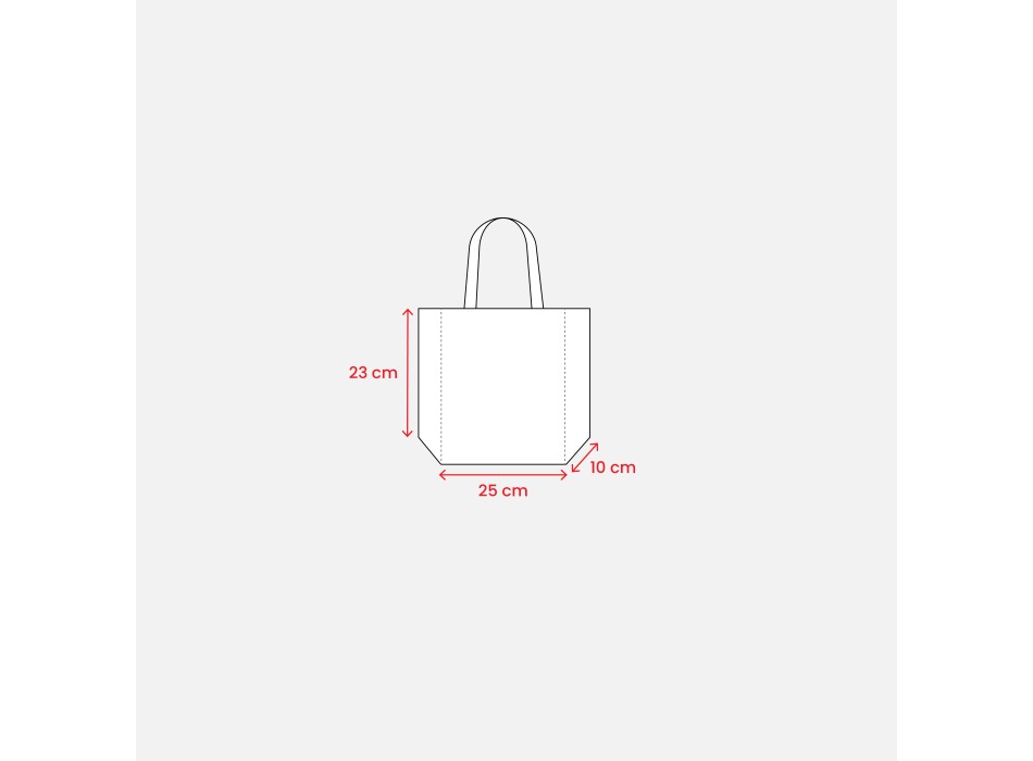 Mini shopper in TNT laminato metallizzata, manici corti e soffietto FullGadgets.com