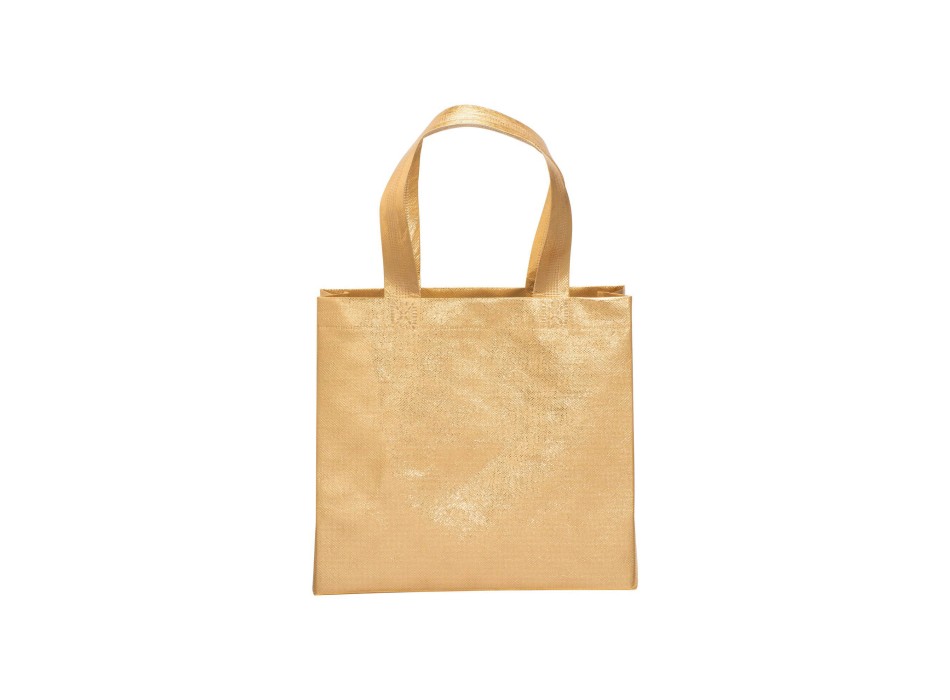 Mini shopper in TNT laminato metallizzata, manici corti e soffietto FullGadgets.com