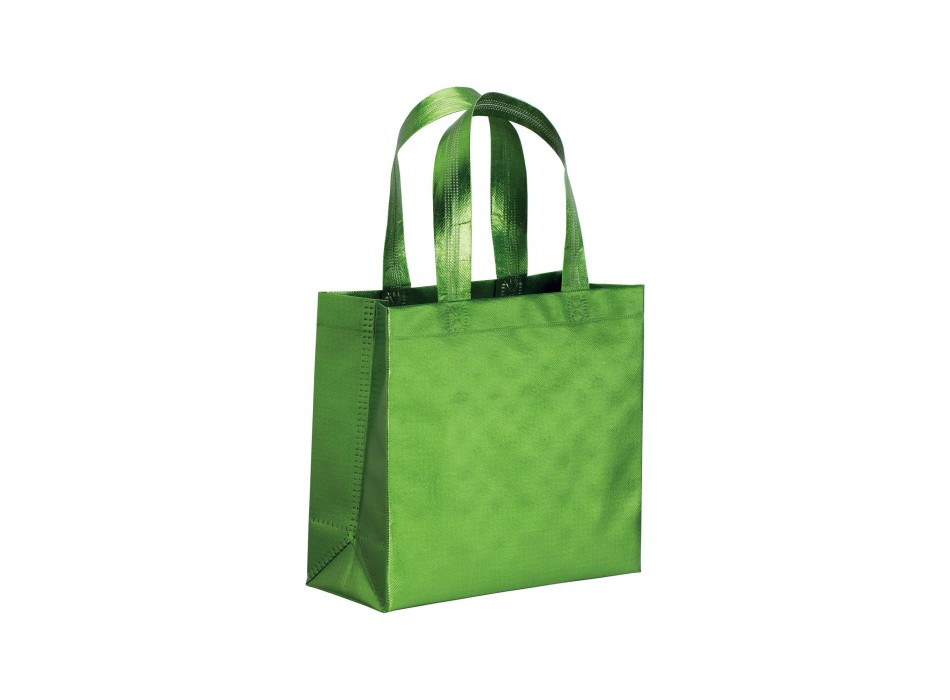 Mini shopper in TNT laminato metallizzata, manici corti e soffietto FullGadgets.com